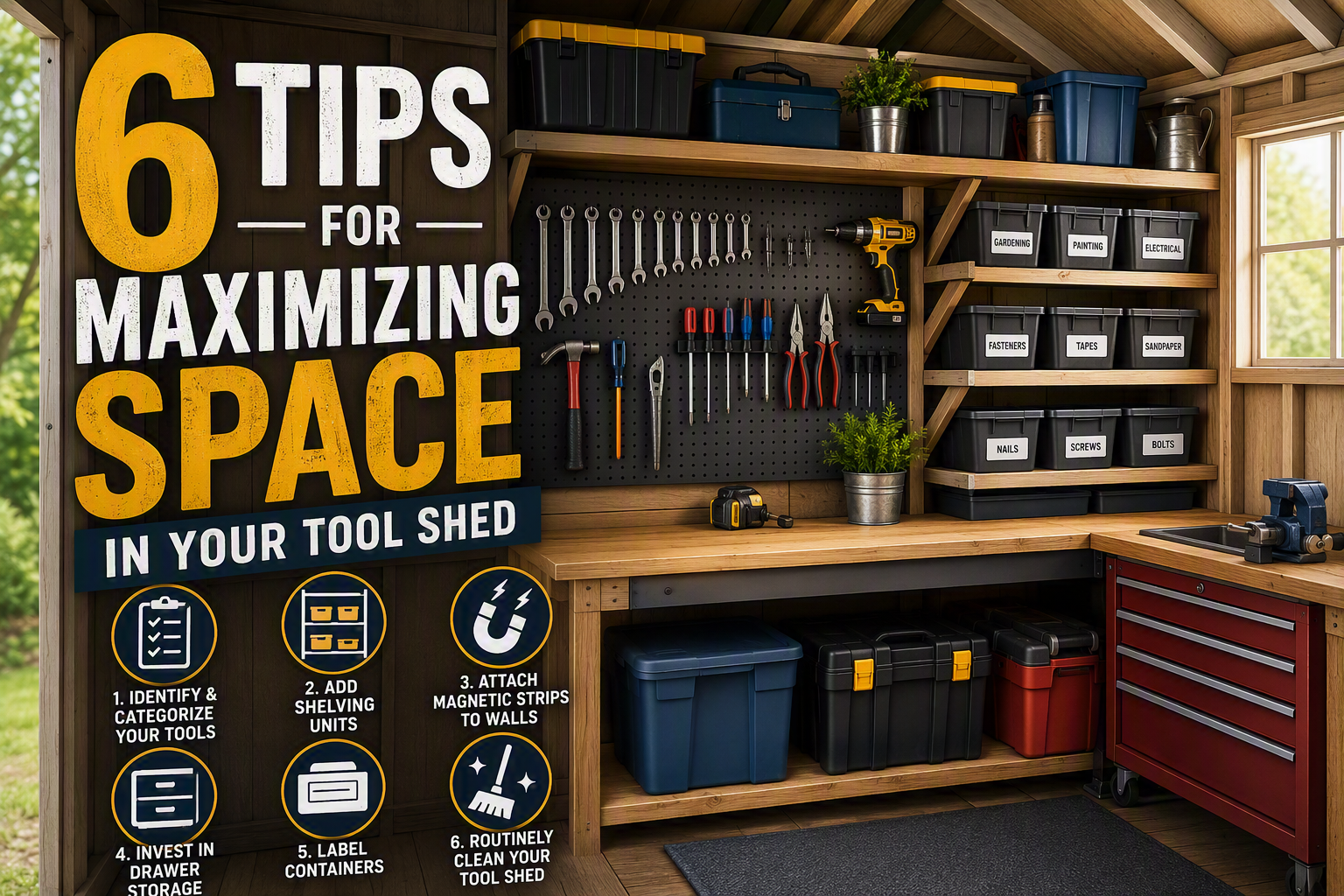 6 Tips for Maximizing Space in Your Tool Shed