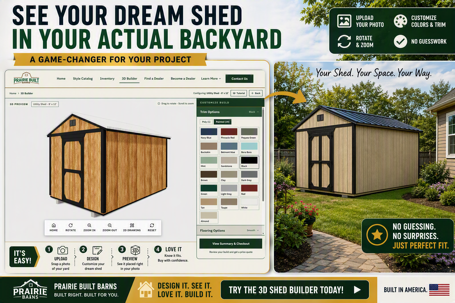 See Your Dream Shed in Your Actual Backyard: 3D Builder Background