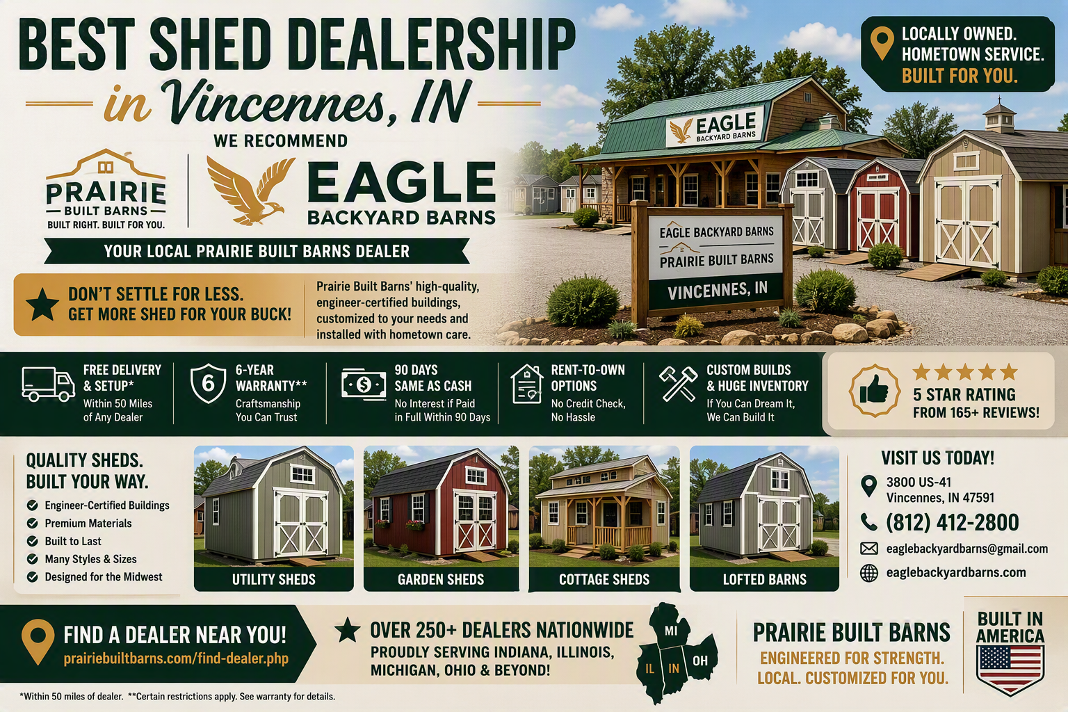 Best Shed Dealership In Vincennes, IN