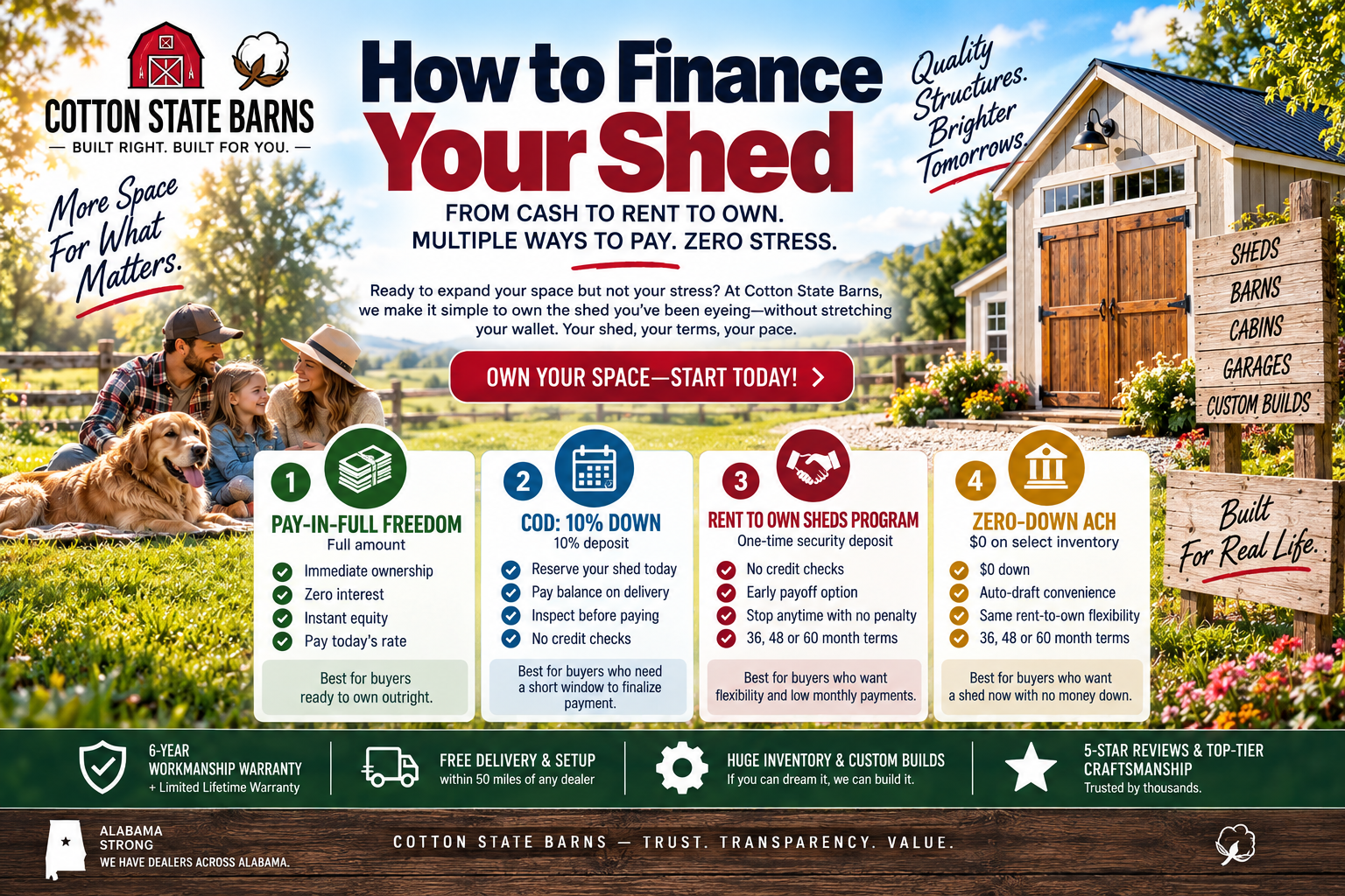 How to Finance Your Shed