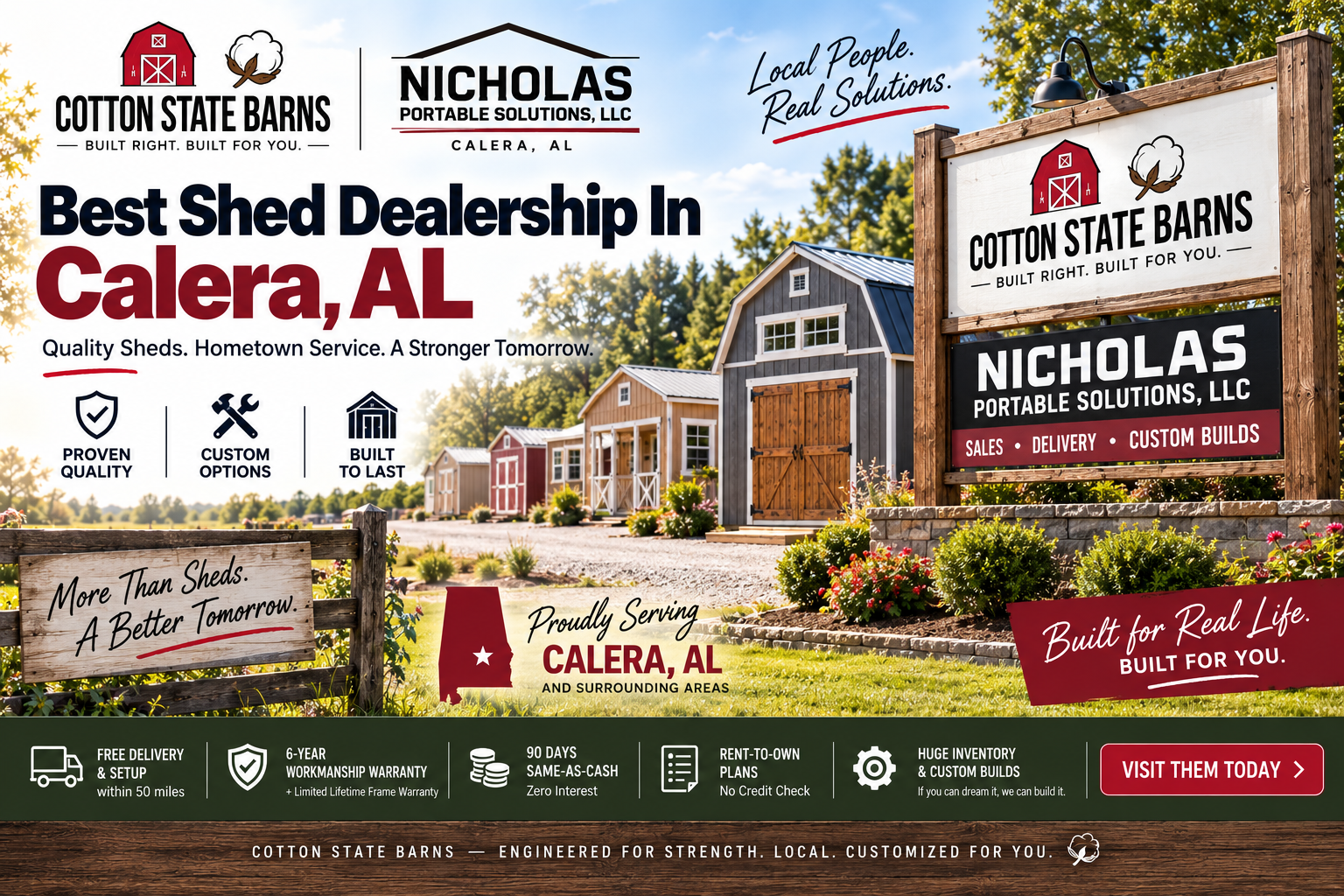Best Shed Dealership In Calera, AL