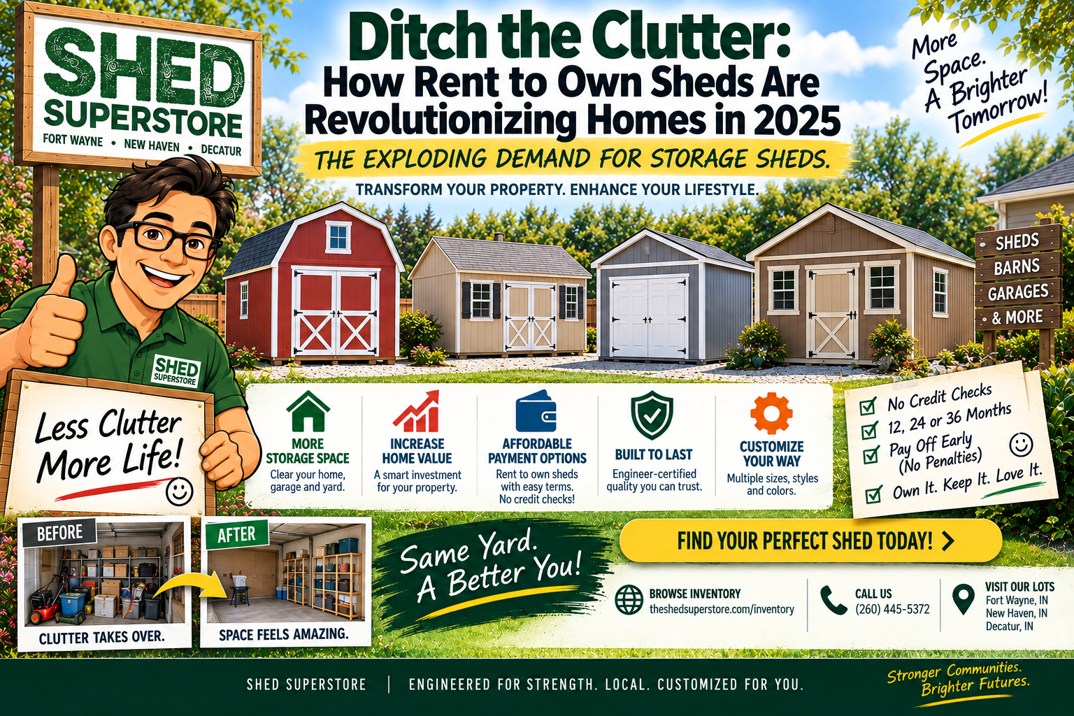 Ditch the Clutter: How Rent to Own Sheds Are Revolutionizing Homes in 2025