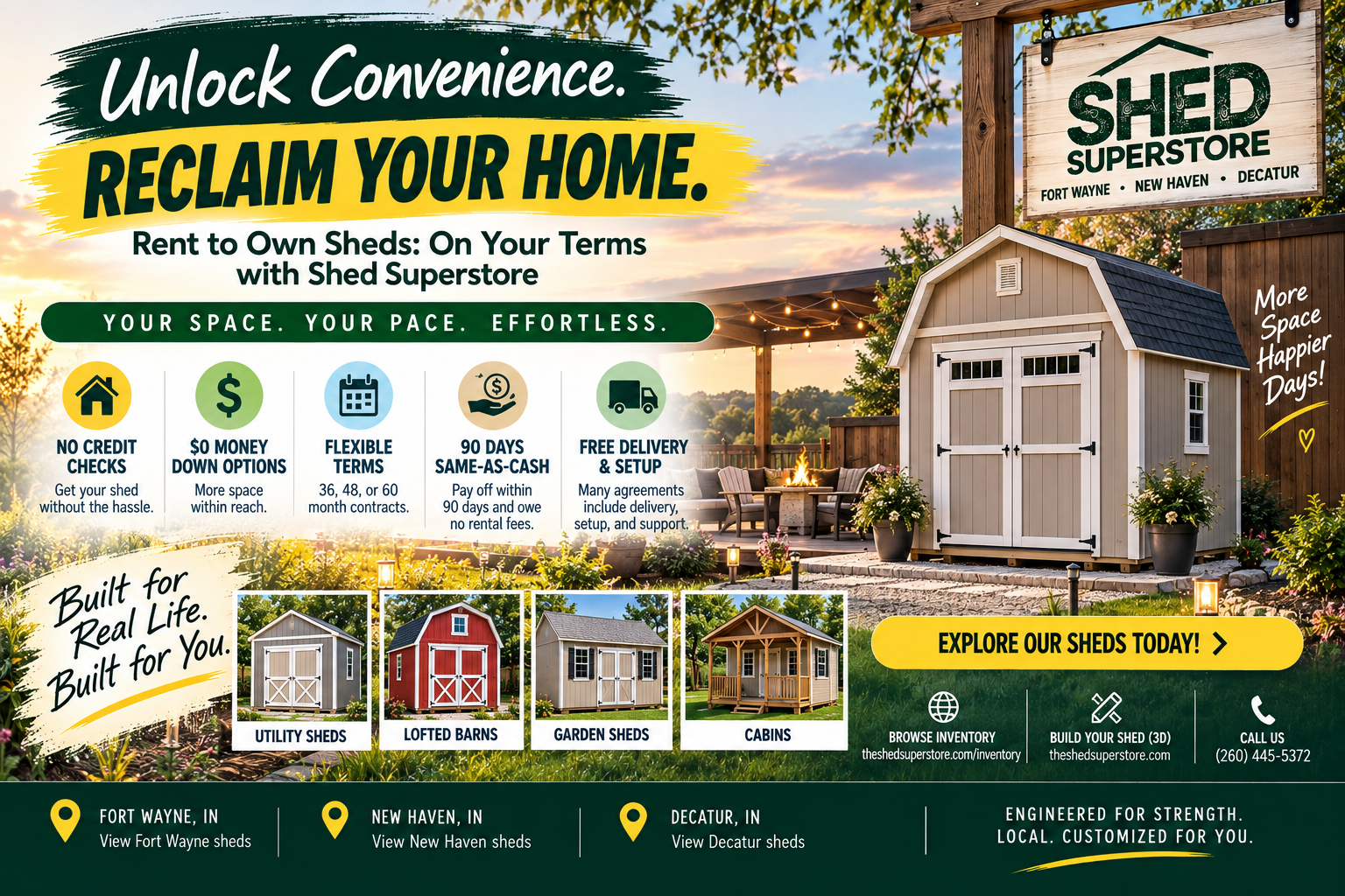 Rent to Own Sheds: On Your Terms with Shed Superstore