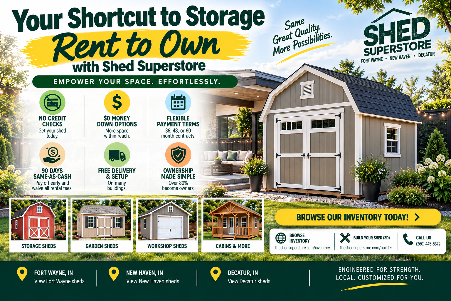 Your Shortcut to Storage Rent to Own with Shed Superstore