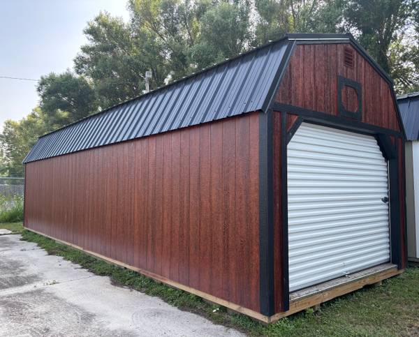 12 × 32 lofted garage shed for sale in Granger, Indiana — photo 2
