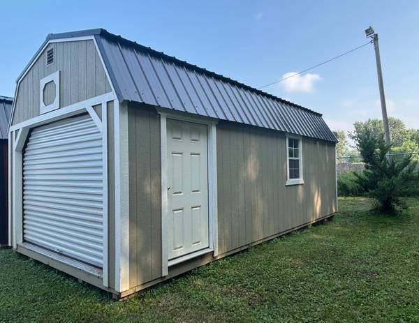 12 × 24 lofted garage shed for sale in Granger, Indiana — photo 2